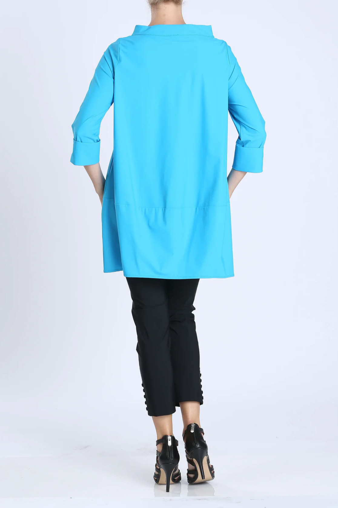 IC COLLECTION Top- 3226T- TURQUOISE