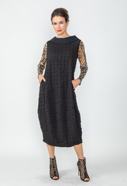 IC COLLECTION Dress - 4754D - BLACK