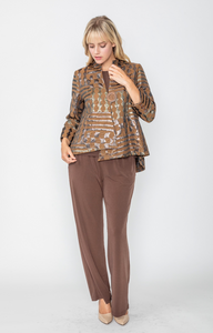 IC COLLECTION Jacket - 5341J - MOCHA