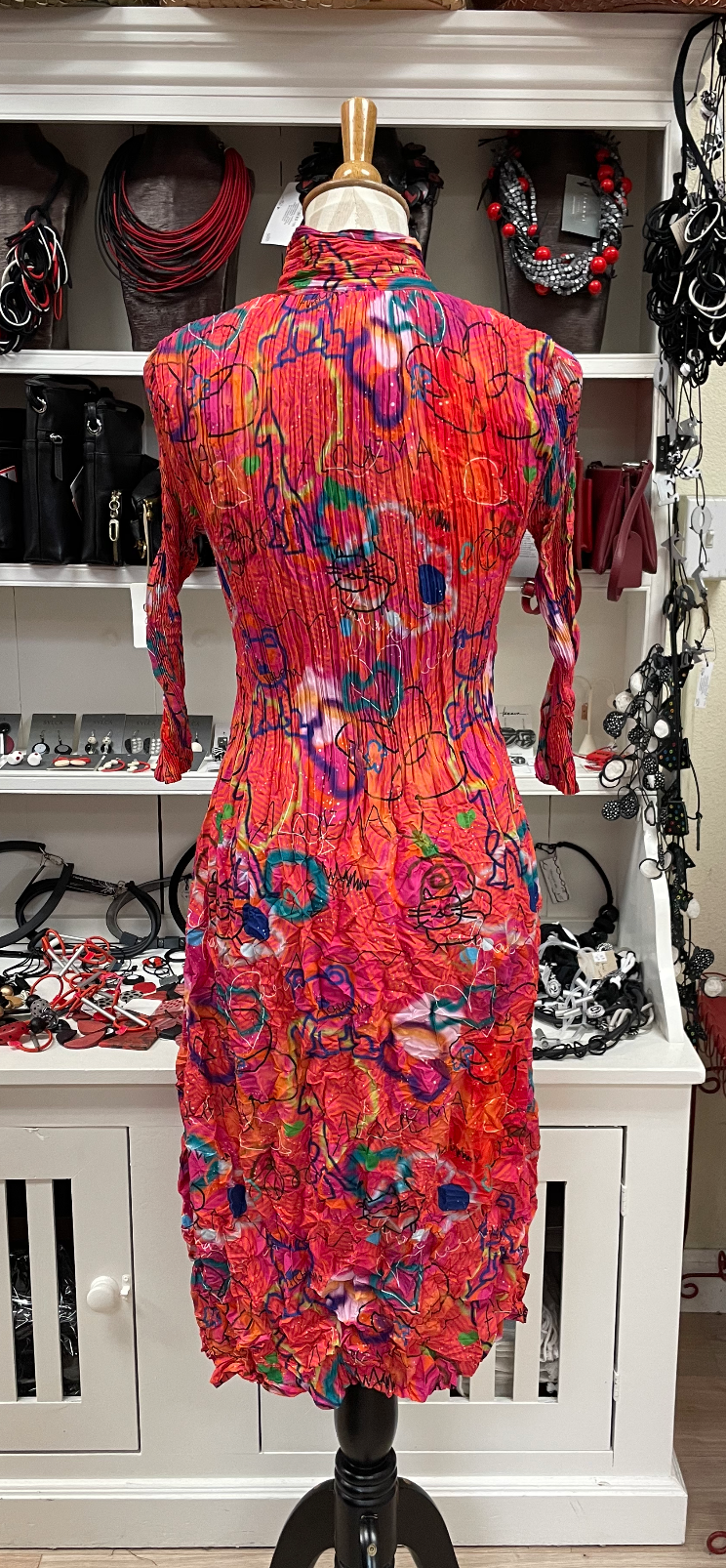 Alquema Nehru Coat Dress - GRAFFITI