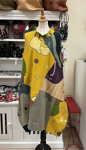 Yaza Cowl Dress - MUSTARD