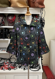 DAMEE RAINBOW DOT PEPLUM JKT - 4947 - MLT