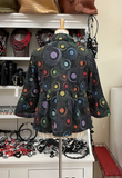 DAMEE RAINBOW DOT PEPLUM JKT - 4947 - MLT