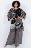 Sterling Style Short Happy Coat -  5872SHC BLACK/WHITE