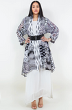 Sterling Style Happy Kimono - 5723HK BLACK/WHITE