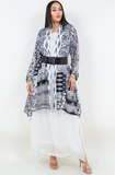 Sterling Style Happy Kimono - 5723HK BLACK/WHITE