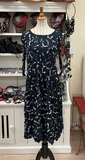 Alquema 3/4 Sleeve Smash Pocket  Dress - BLACK DYNASTY
