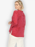 Citron "Solid Pinkish-Red" Silk Blouse - 1213SSBG