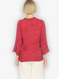 Citron "Solid Pinkish-Red" Silk Blouse - 1213SSBG