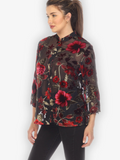 Citron "Flower Vine" Cut Velvet Blouse - 1213FVCV