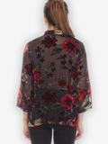 Citron "Flower Vine" Cut Velvet Blouse - 1213FVCV