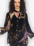 Citron "Art Deco" Velvet Blouse - 1213AD-VT