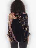 Citron "Art Deco" Velvet Blouse - 1213AD-VT