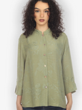 Citron "Solid Olive" Silk Blouse - 1213SSO