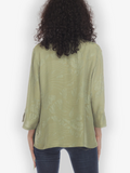 Citron "Solid Olive" Silk Blouse - 1213SSO
