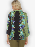 Citron "Lotus Sunny Breeze" Silk Blouse - 1213LSB