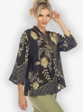 Citron "Japanese Kimono" Silk Blouse - 1213JK