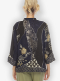 Citron "Japanese Kimono" Silk Blouse - 1213JK