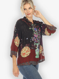 Citron "Landscape Mono Tree Fall" Silk Blouse - 1213LMTF