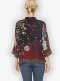 Citron "Landscape Mono Tree Fall" Silk Blouse - 1213LMTF