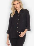 Citron "Solid Black" Silk Blouse - 1213SSB