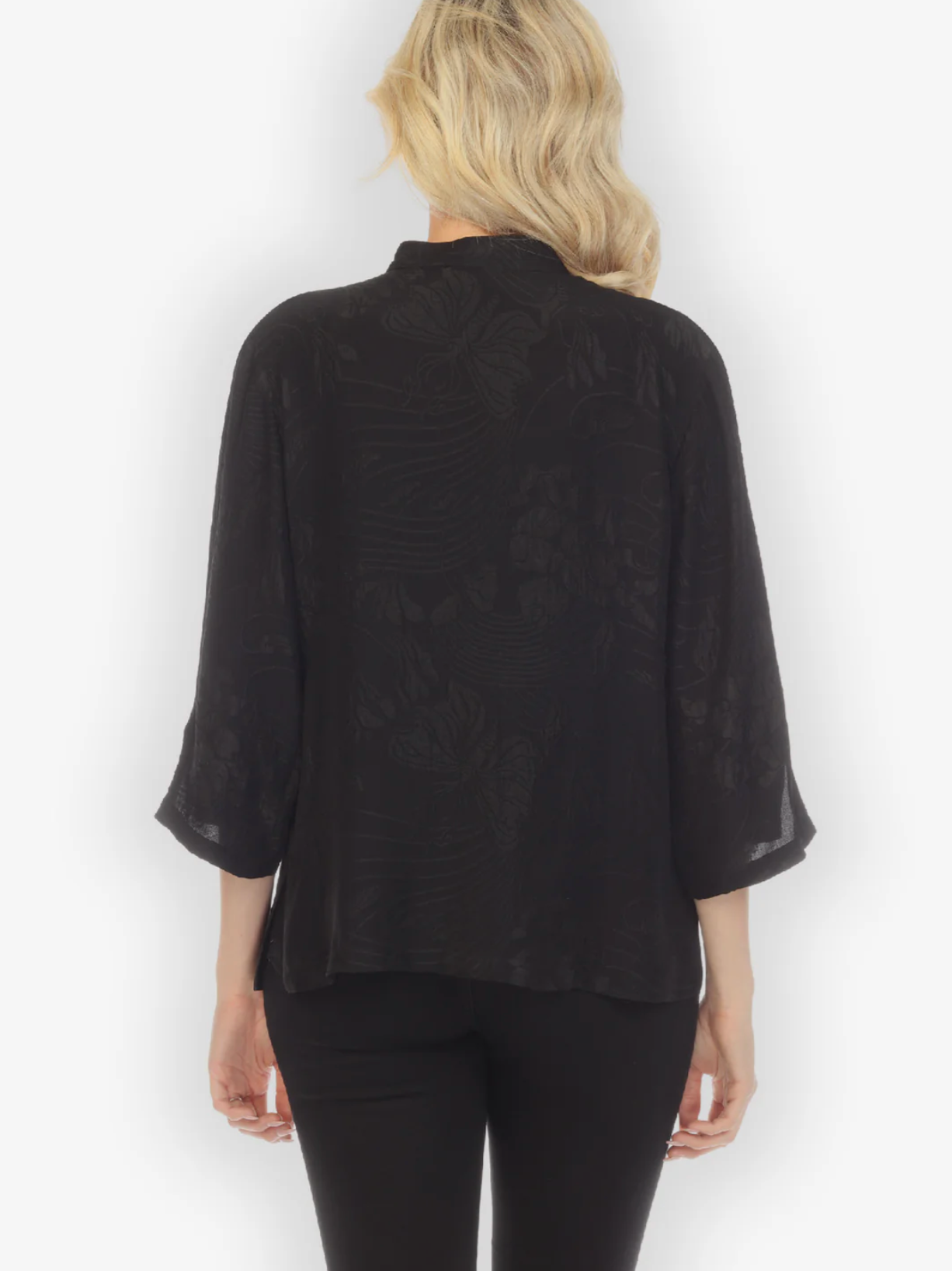 Citron "Solid Black" Silk Blouse - 1213SSB