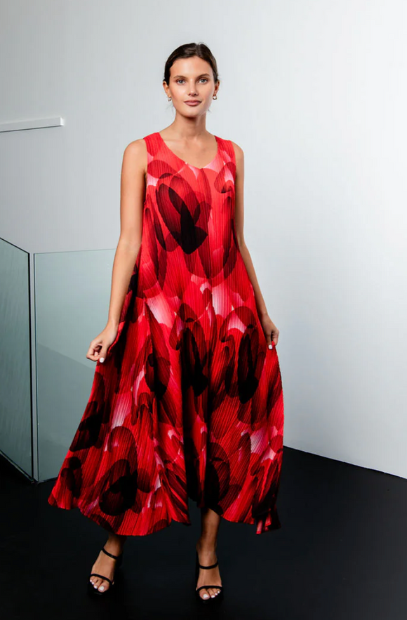 Alquema Long Estrella Dress - FLAMING MOON