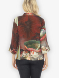 Citron "Giant Water Lily" Silk Blouse - 1213GWL