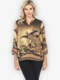 Citron "Magic Organic Beauty Milk Coffee" Silk Blouse - 1213MOBM