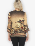 Citron "Magic Organic Beauty Milk Coffee" Silk Blouse - 1213MOBM