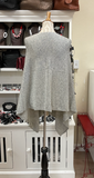 Dolma Cashmere Poncho - SILVER GREY