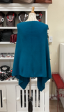 Dolma Cashmere Poncho - TEAL