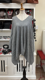 Dolma Cashmere Poncho - GREY