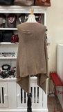 Dolma Cashmere Poncho - LATTE