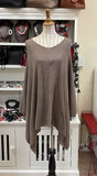 Dolma Cashmere Poncho - MOCHA