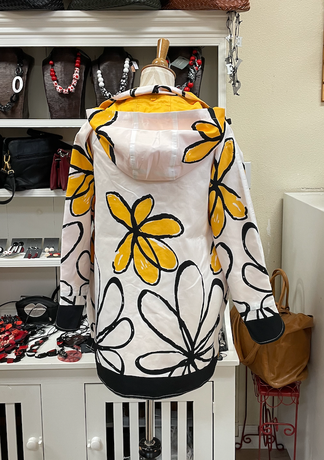 Oopera Raincoat - YELLOW FLOWER - J1239RW-3