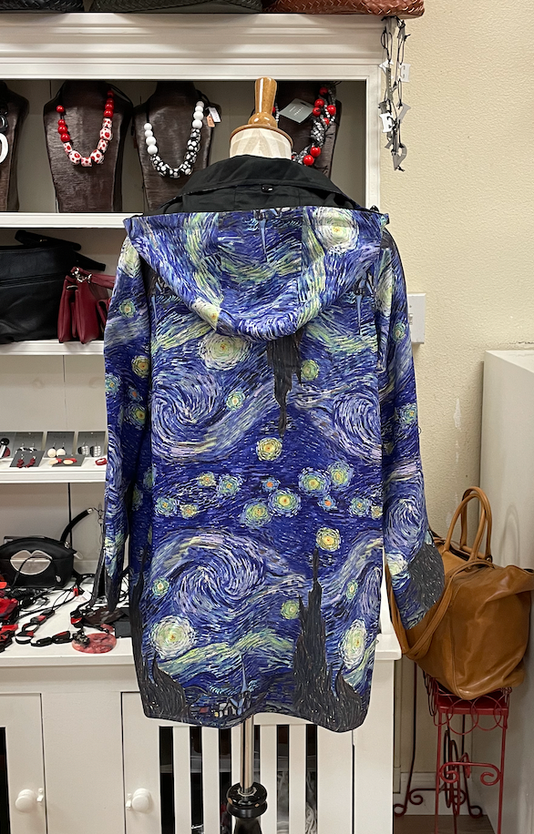 Oopera Raincoat - STARRY NIGHT BY VINCENT VAN GOGH 1889 - J2239RW-7
