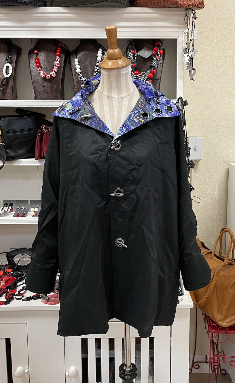 Oopera Raincoat - STARRY NIGHT BY VINCENT VAN GOGH 1889 - J2239RW-7