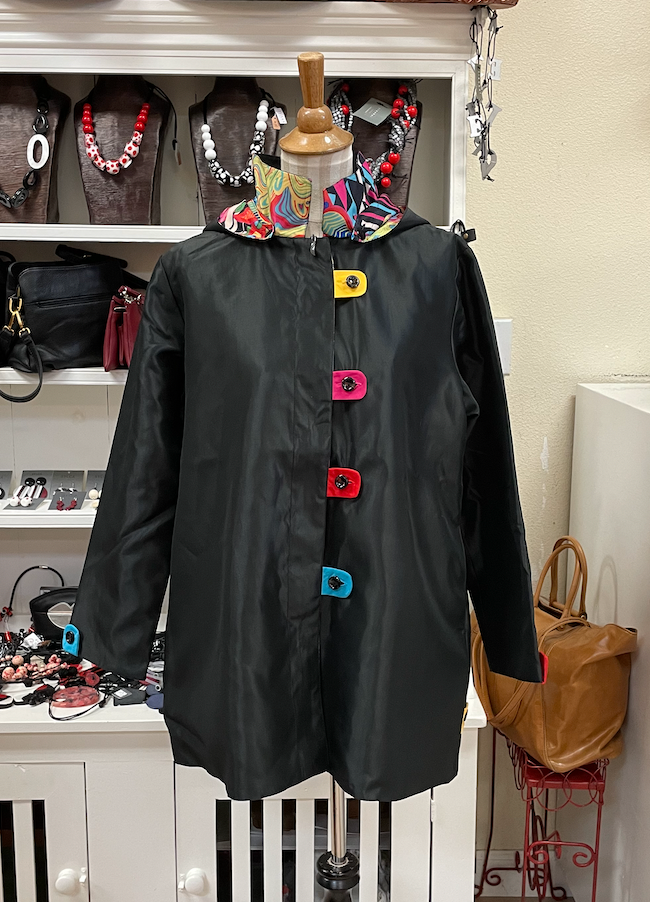 Oopera Raincoat - BLACK Multi J3202RW-1