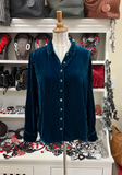 CUT LOOSE - Velvet Fitted Shirt - 6997649 - UNDERSEA - S ONLY