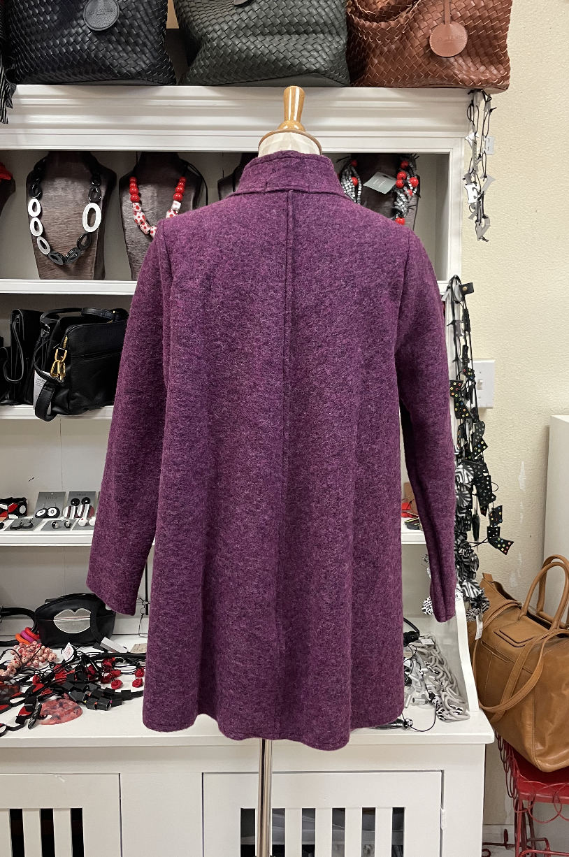 Boiled wool swing coat deals