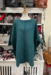 CUT LOOSE - Boiled Wool O/S Zip Jacket - 3988963