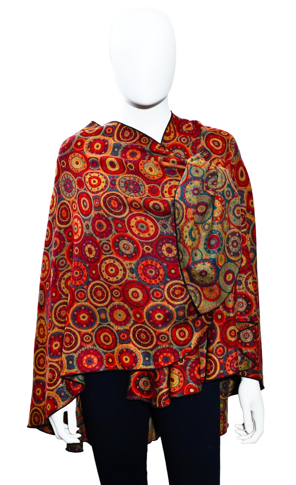 Rapti Cashmere Buckle Shawl - PRINT 58