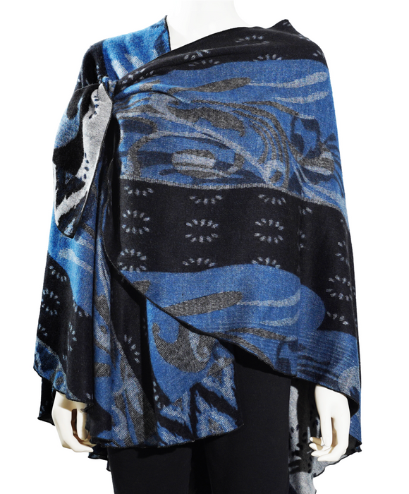 Rapti Cashmere Buckle Shawl - PRINT 31