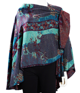 Rapti Cashmere Buckle Shawl - PRINT 30