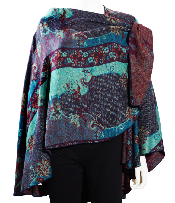 Rapti Cashmere Buckle Shawl - PRINT 30