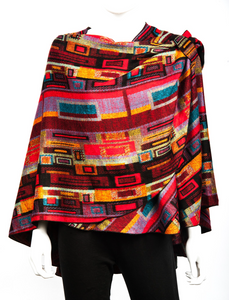 Rapti Cashmere Buckle Shawl - PRINT 3