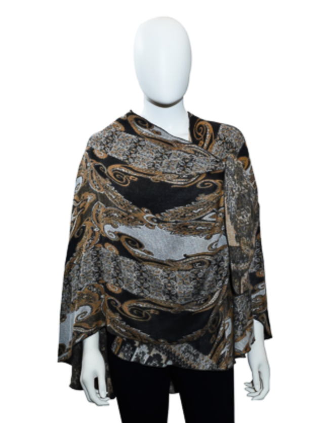 Rapti Cashmere Buckle Shawl - PRINT 47