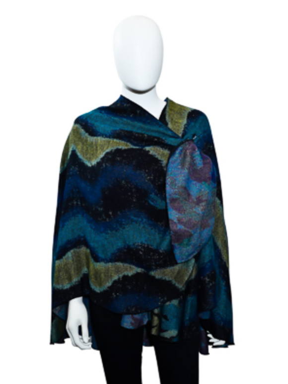 Rapti Cashmere Buckle Shawl - PRINT 55