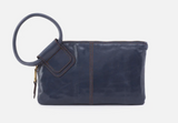 HOBO - Sable Wristlet - BLUE STONE IN POLISHED LEATHER